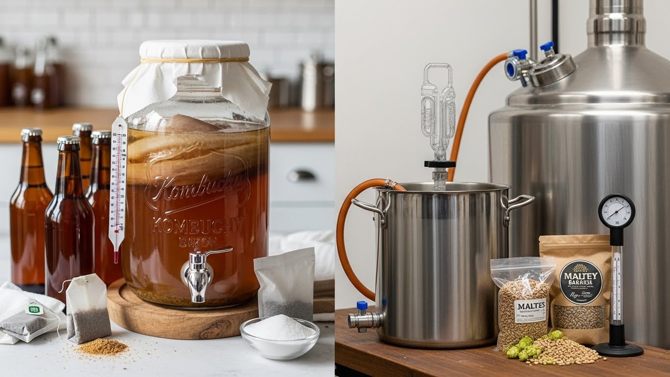 Kombucha Brewing Equipment vs. Beer Brewing Equipment