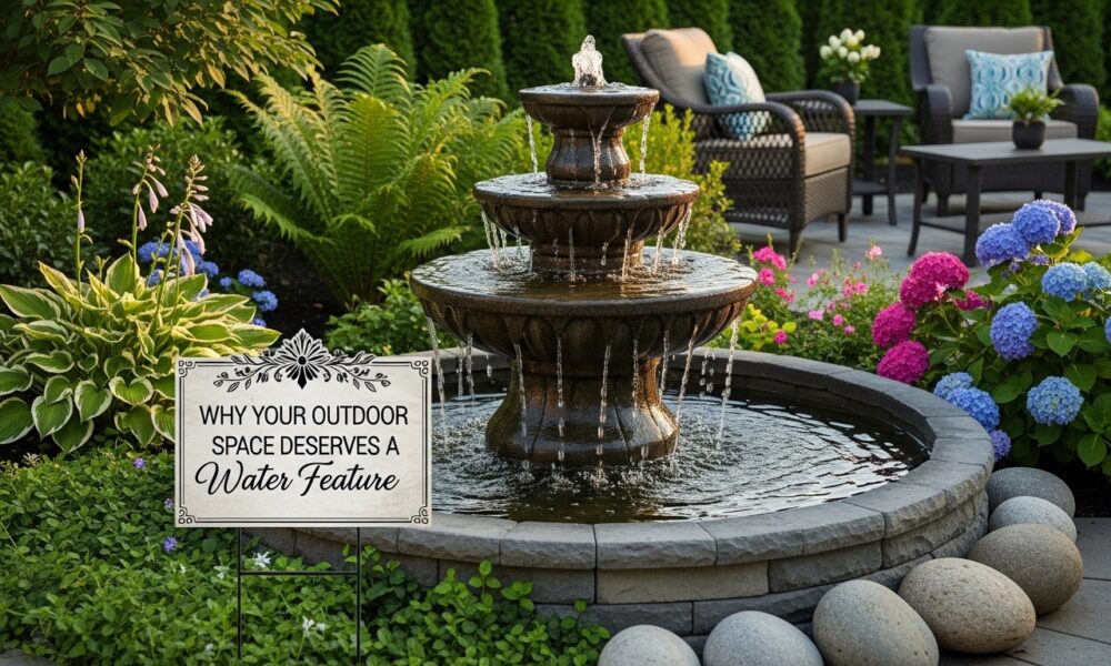 Outdoor Space Deserves a Water Feature