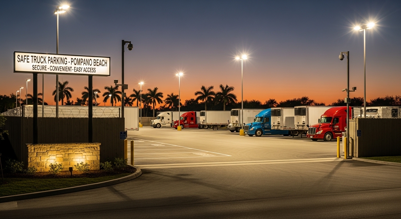 Safe Truck Parking in Pompano