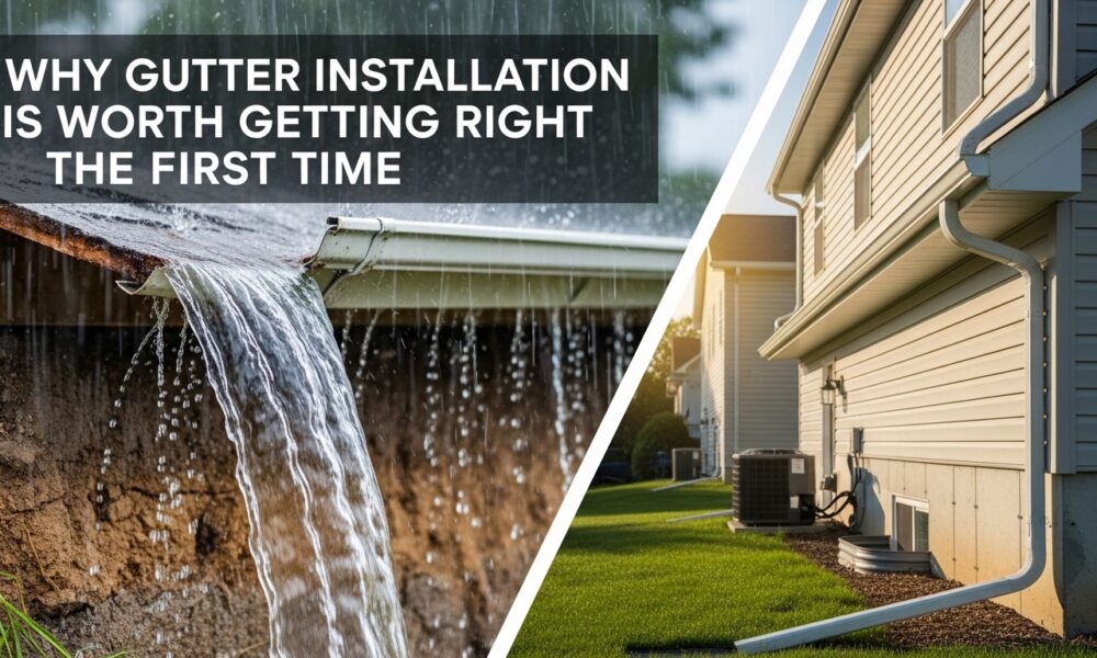 gutter installation is worth getting right the first time