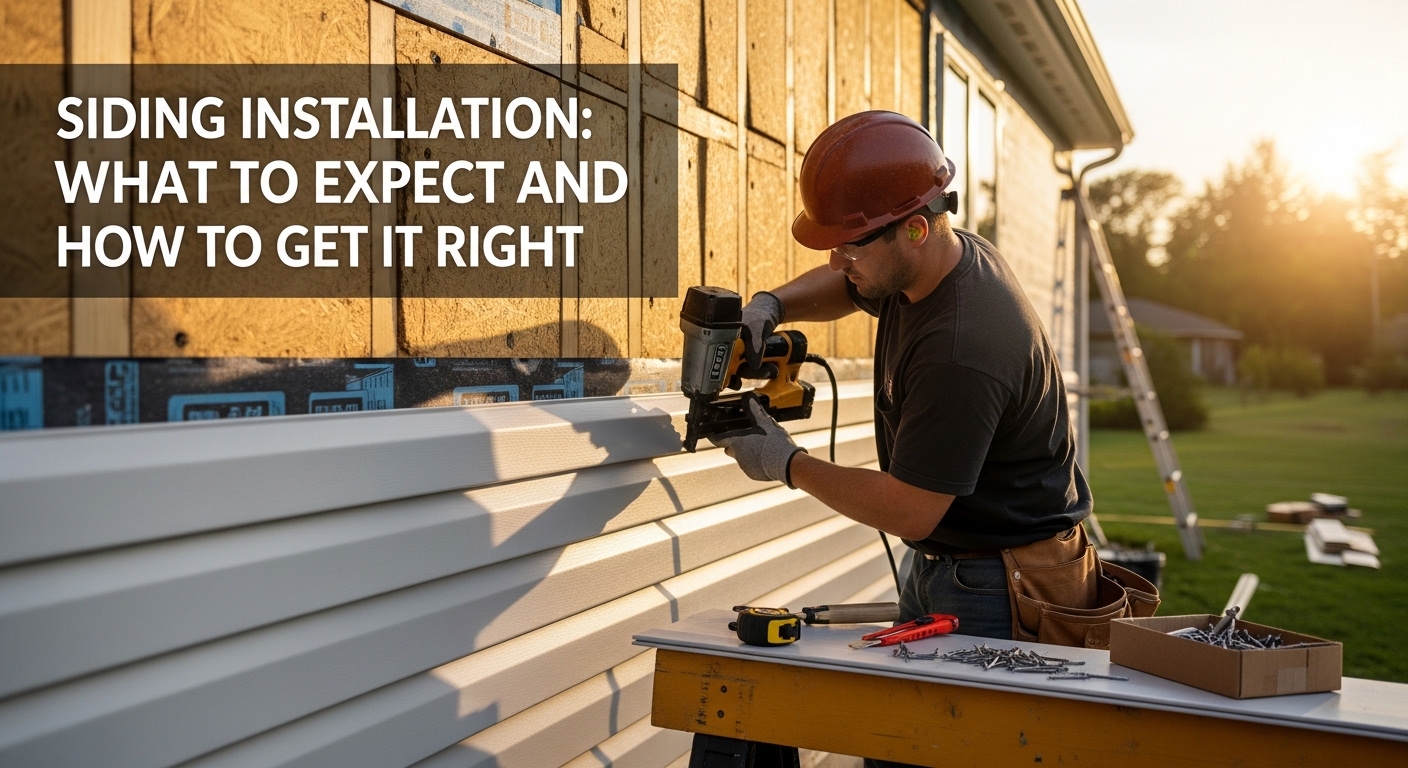 Siding Installation: What to Expect and How to Get It Right
