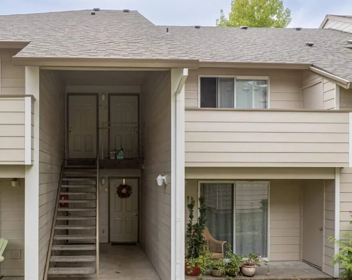 Second-floor balcony